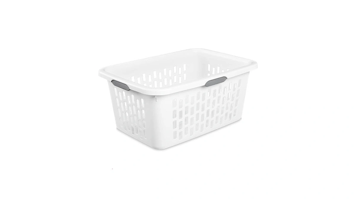 Sit Mart 2 Bushel Large Plastic Laundry Basket With 4