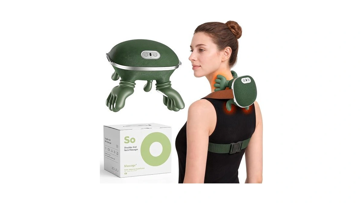 Mirellian Heated Neck Massager For Pain Relief, Shoulder And Neck