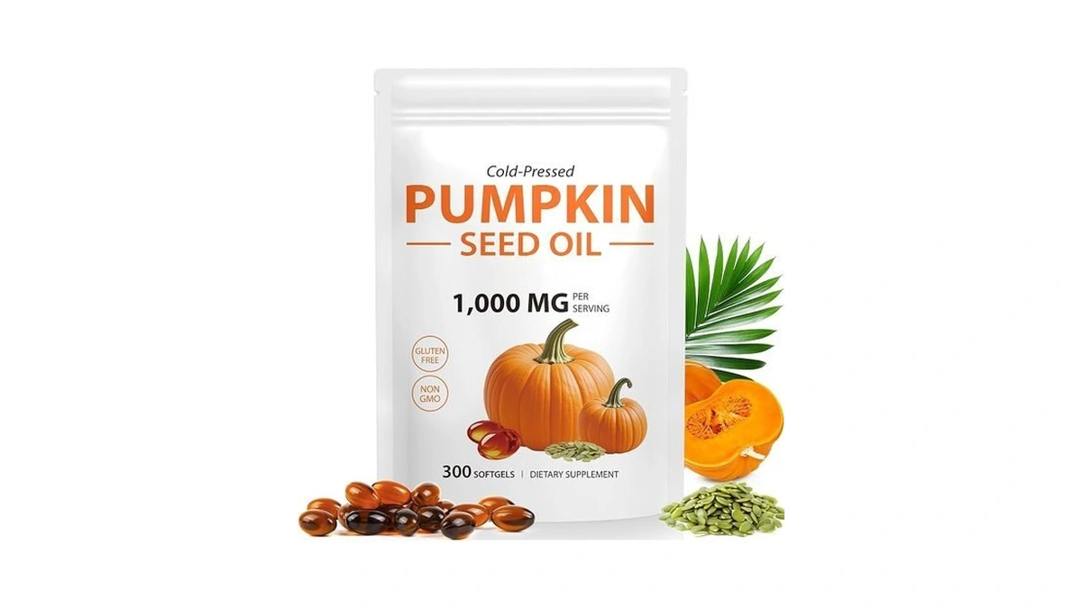 Pumpkin Seed Oil Capsules With Saw Palmetto 300 Softgels -