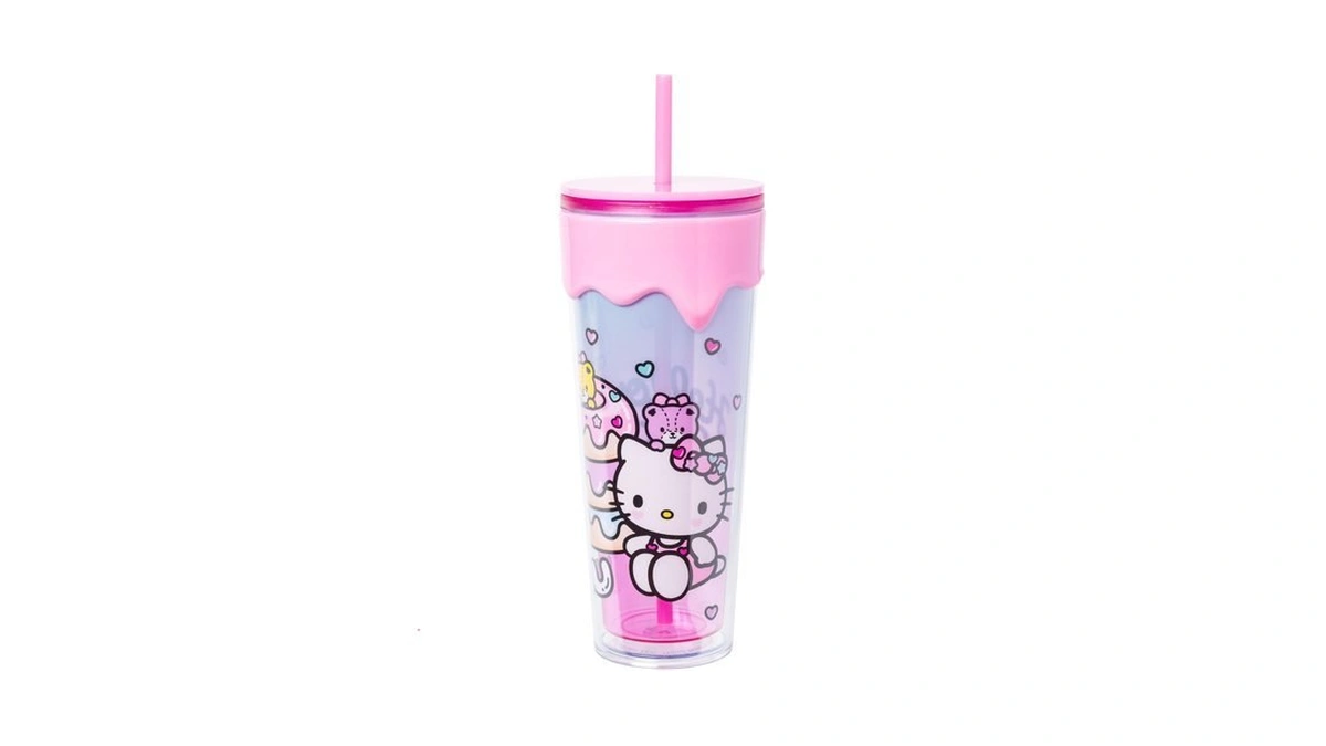 Silver Buffalo Sanrio Hello Kitty And Friends Plastic Drip Tumbler
