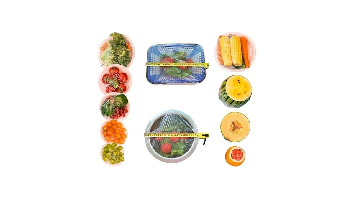 200pcs Upgraded Pre-cut Plastic Wrap Alternative To Foil Cling Wrap