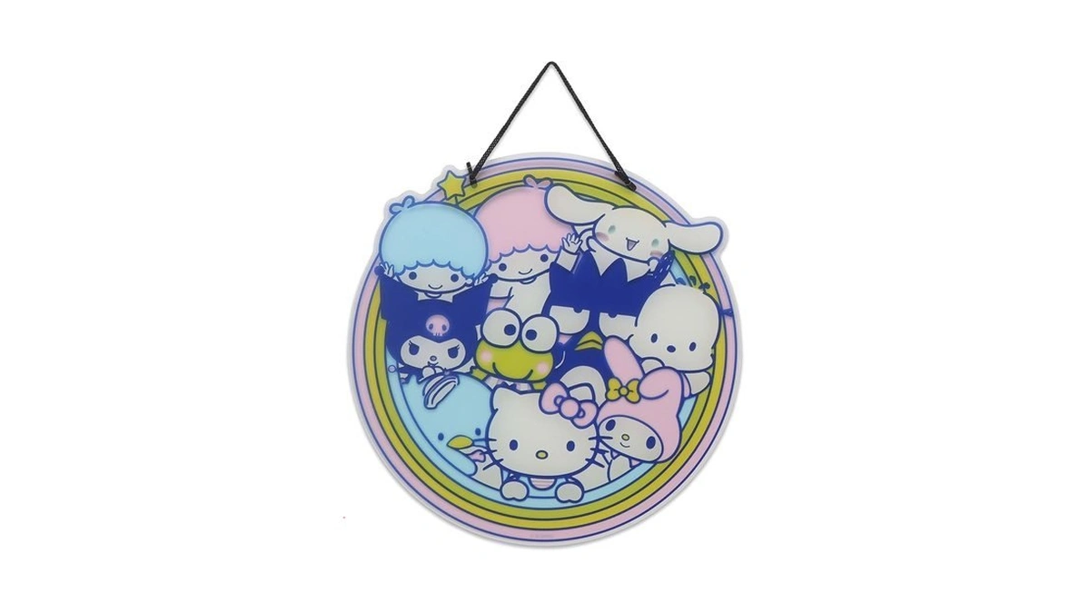 Open Road Brands Hello Kitty And Friends Round Hanging Acrylic