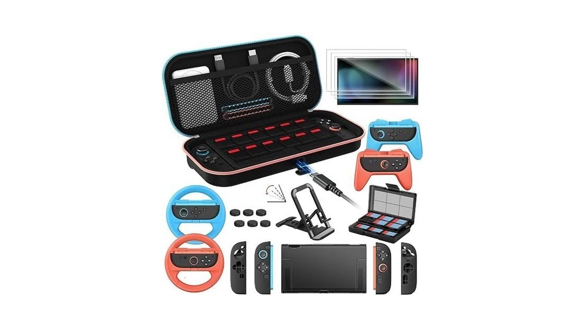 Ivoler 21-in-1 Accessories Bundle Kits For Nintendo Switch 2 -