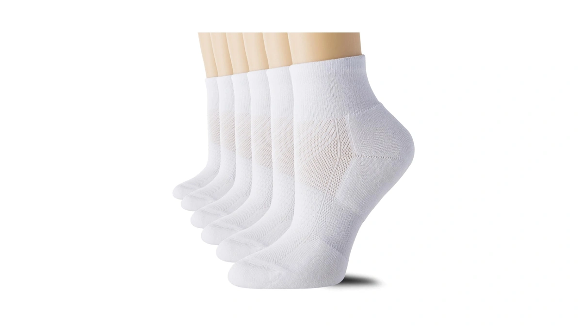 Cs Celersport 6 Pack Women's Ankle Socks With Cushion, Sport