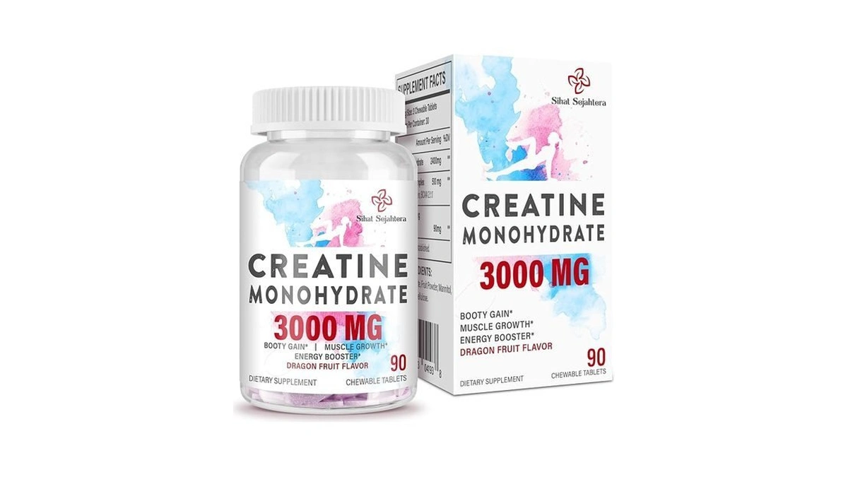 Sihat Sejahtera 3000 Mg Creatine Pills With Hydrolyzed Collagen, Bcaa,