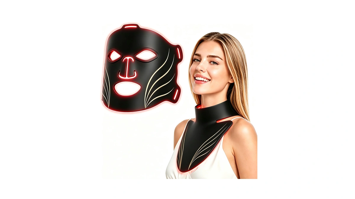 Aimilove Led Light Therapy Mask For Face & Neck,4 Light