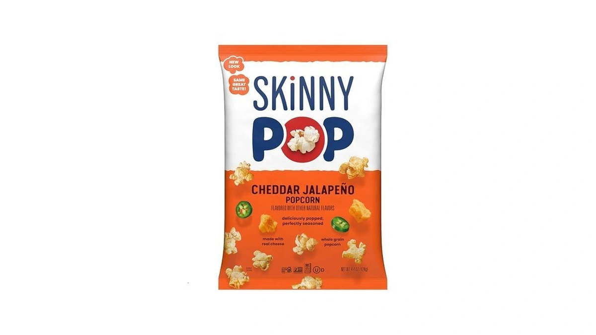 Skinnypop Popcorn, Cheddar Jalapeño, Made With Real Cheese, Whole Grain