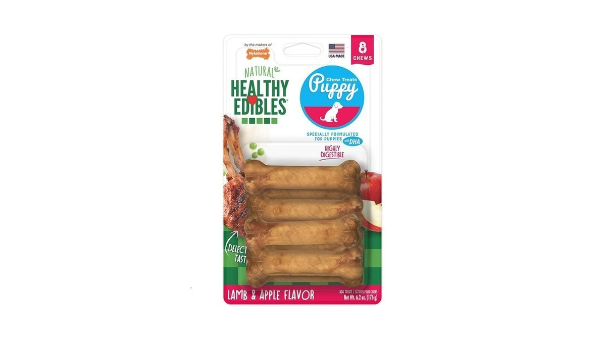 Nylabone Healthy Edibles Natural Puppy Chews Long Lasting Treats For