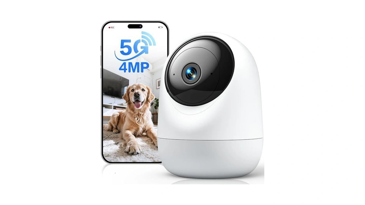 4mp Pet Camera Indoor Security Camera Plug-in 360° Pan Tilt,