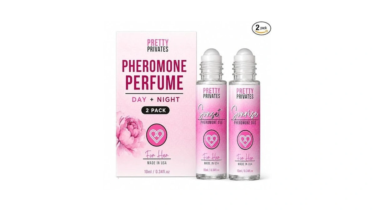 2-pack Pheromone Perfume Oil For Women, Sunrise & Sunset, 10ml