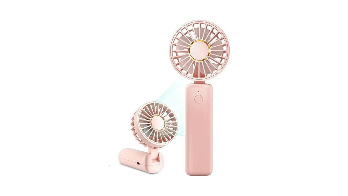 Hssio Portable Handheld Fan, Mini Desk Fan Foldable 1800mah, 180°