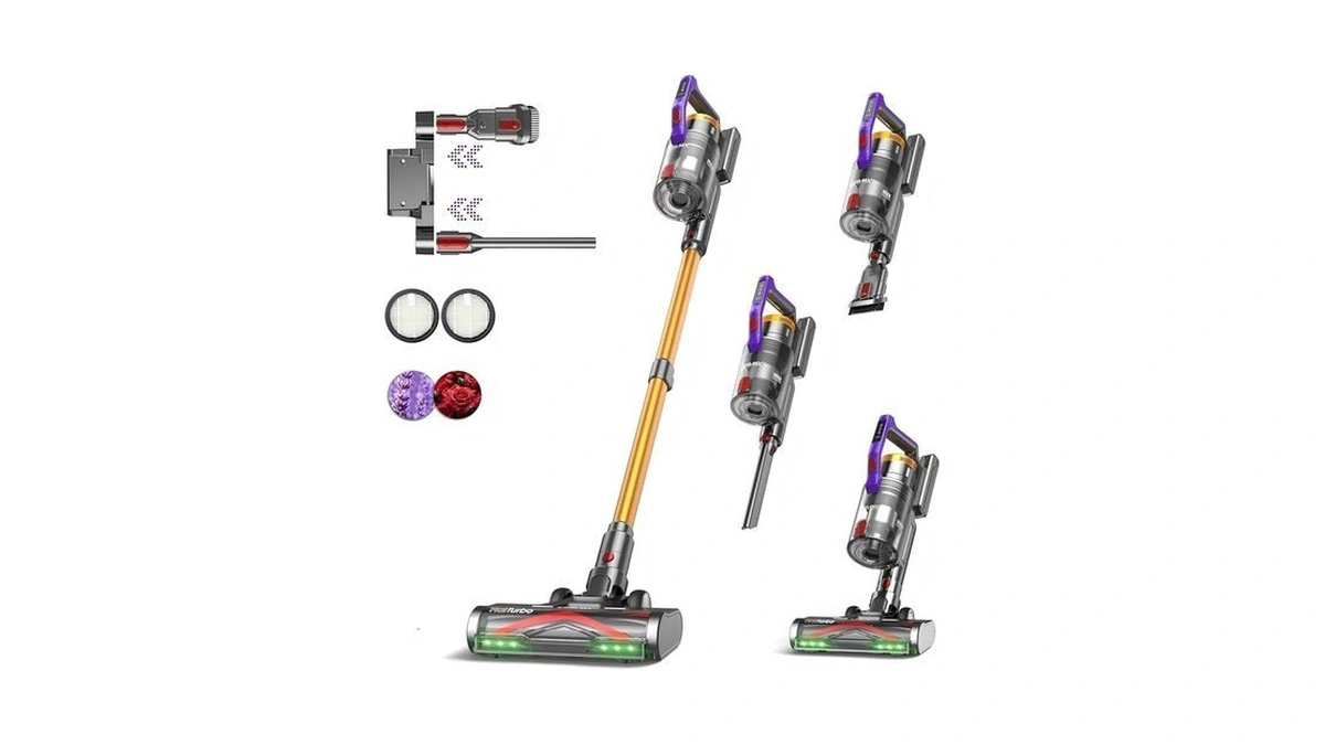 Kipmax Cordless Vacuum Cleaner, 50kpa 550w Stick Vacuum For Home,