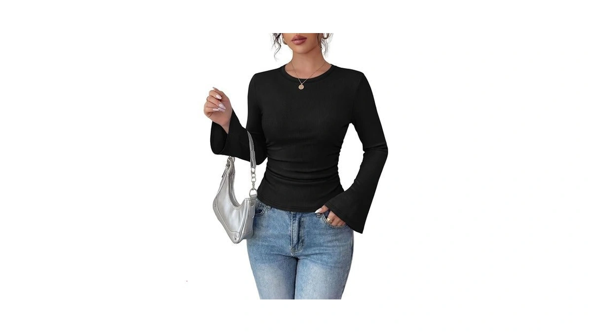 Sampeel Long Sleeve Shirts For Women Going Out Tops Y2k
