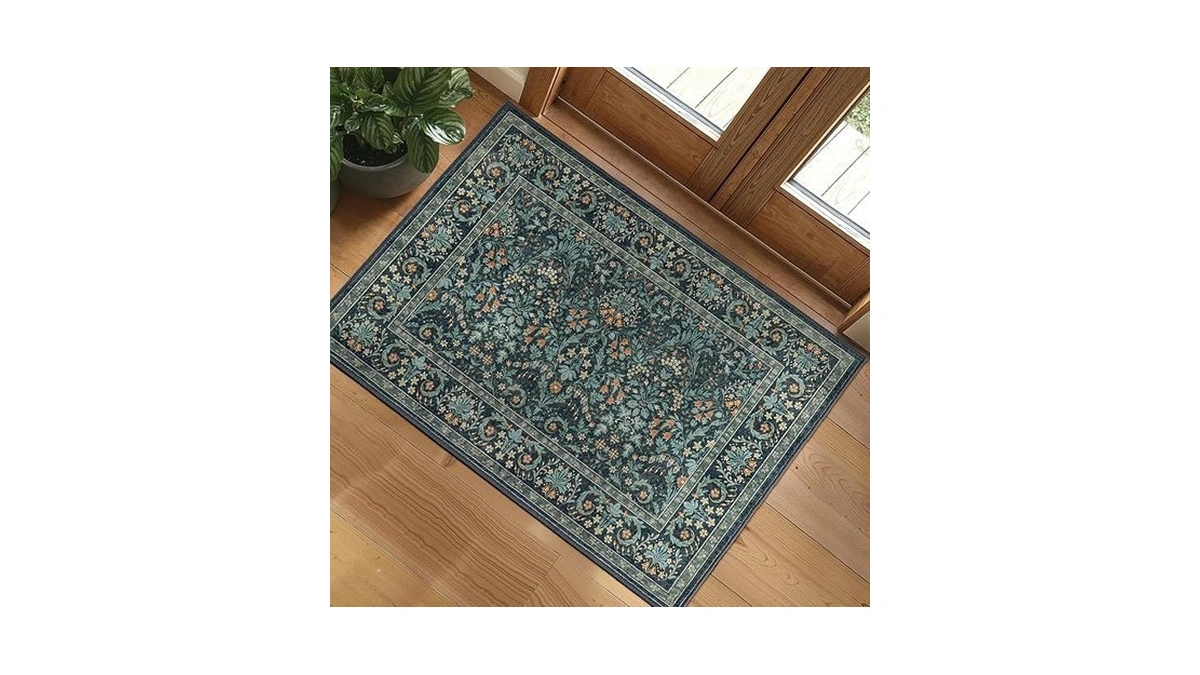 Woaboy Washable Entry Rug 2x3 Front Door Throw Rugs Vintage