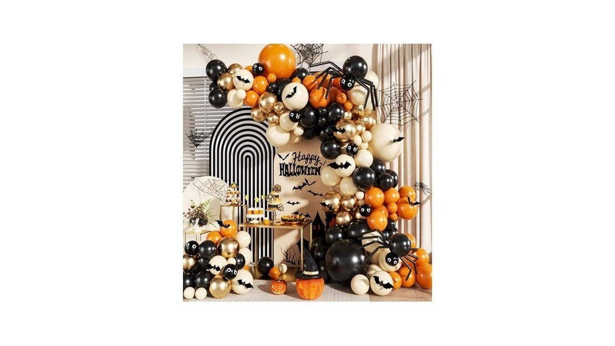 Halloween Balloons Arch Kit For Halloween Party Decorations Outdoor Indoor