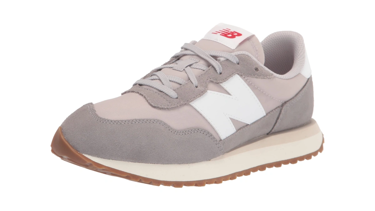 New Balance Kids 237 V1 Lace Up Sneaker, Marblehead/moonbeam, 4