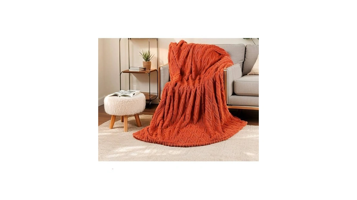 Eydna Blanket Queen Size 90"x90", Lightweight Summer Blanket All Year