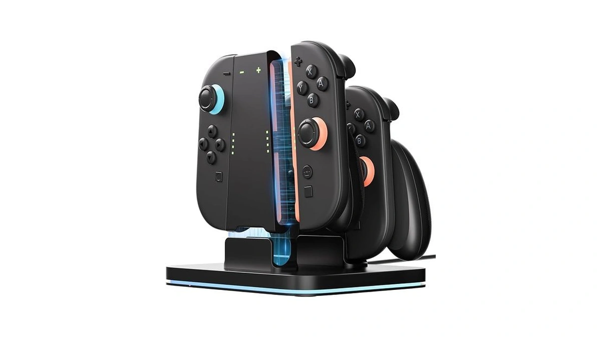 Coowps Switch 2 Joy-con 3 In 1 Charging Grip And