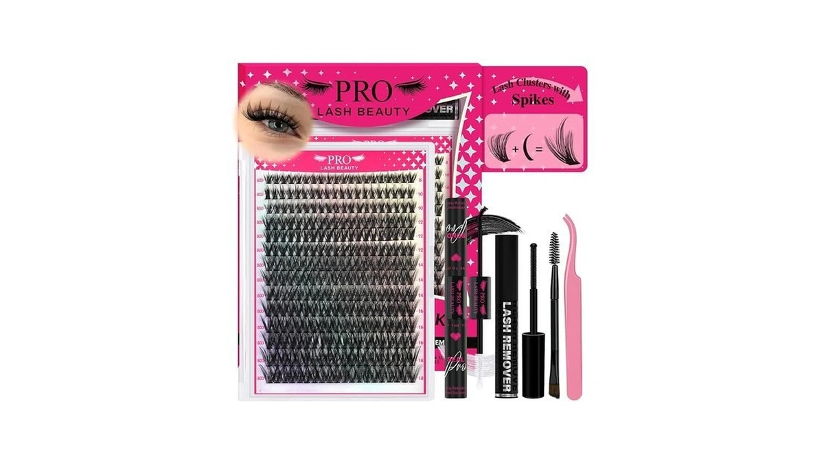 Prolashbeauty Spiky Lash Clusters Manga Lash Clusters Kit 80 Thick