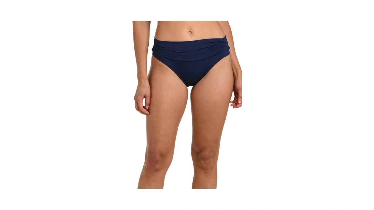 La Blanca Women's Island Goddess Shirred Band Hipster Bikini Swimsuit