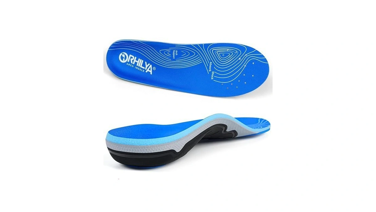 Orhilya 240lbs+ Plantar Fasciitis Pain Relief Insole Men Arch Support