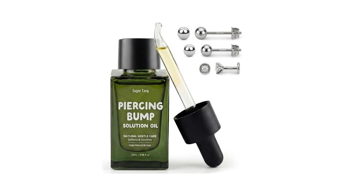 Sugartang Piercing Bump Solution Oil With Natural Jojoba Rosehip Tea