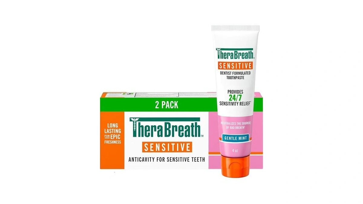 Therabreath Sensitive Toothpaste, Gentle Mint, 4 Oz, 2-pack