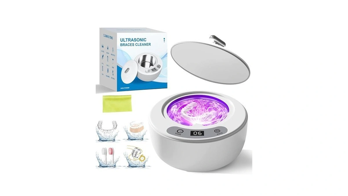 Pixtok Ultrasonic Retainer & Silver Jewelry Cleaner Machine 49khz With