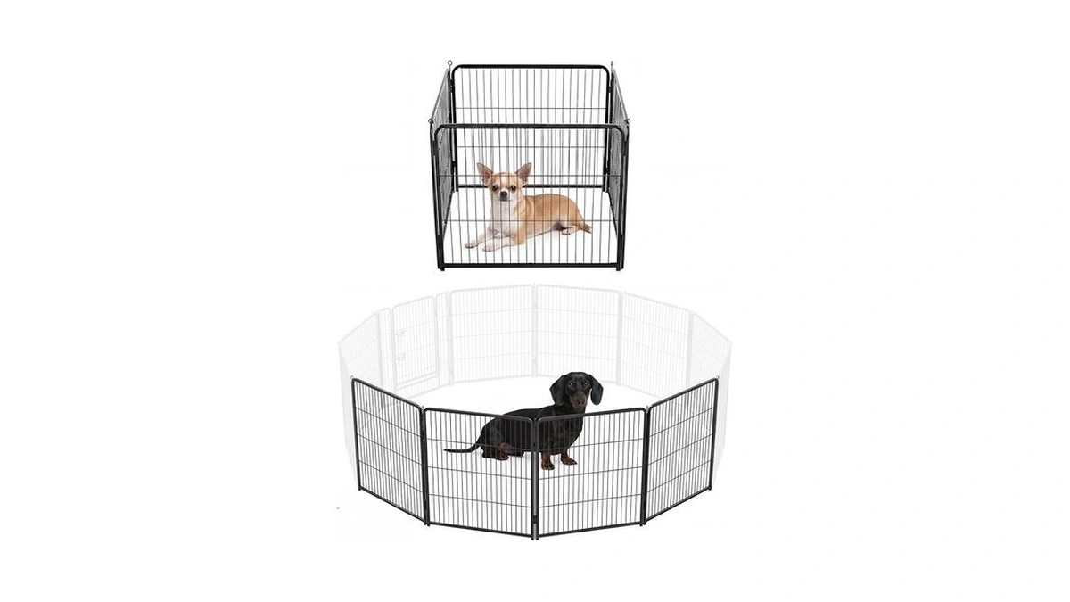 Newbulig Dog Playpen For Indoor 24 Inch 4 Panels -