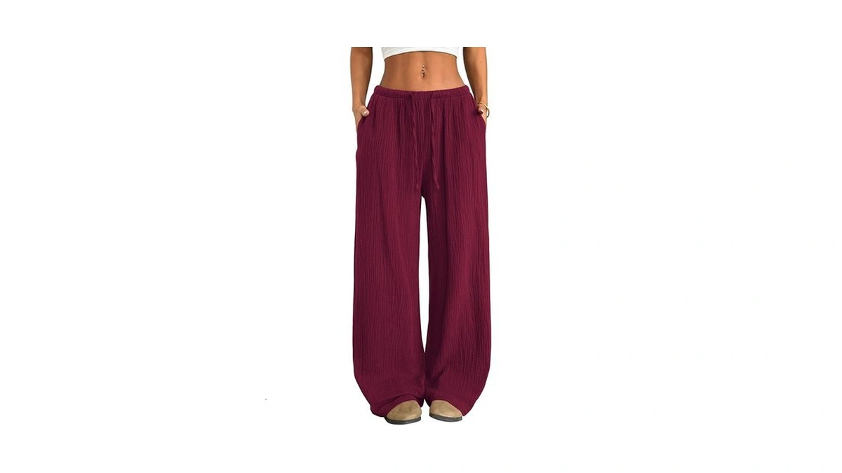 Amazon : Zaful Drawstring Elastic Low Waist Flowy