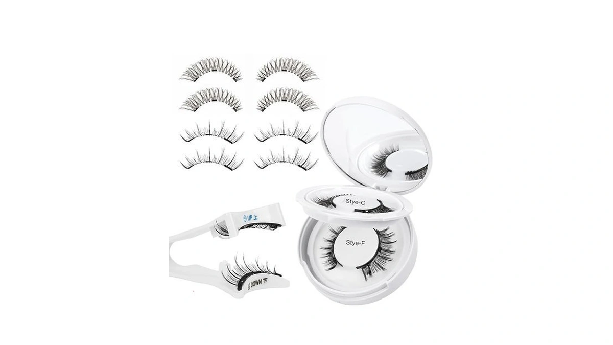 Higu Clace Magnetic-eyelashes With Applicator 2 Pairs Magnetic-lashes Natural Look