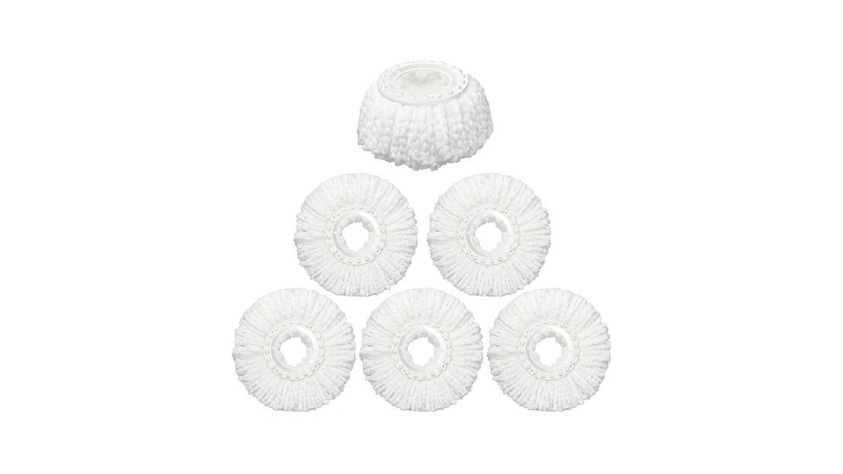 6 Pack Mop Head Replacement, Spin Mop Replacememt Head For