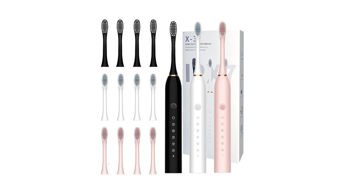 Msetgrd 3 Pack Electric Toothbrush With 6 Modes, Rechargeable Toothbrushes