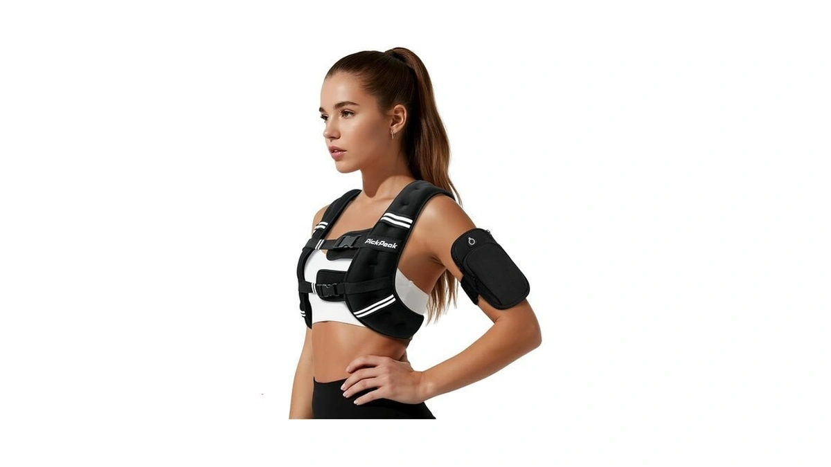 Pickpeak Weighted Vest For Woman Man 5lb/6lb/8lb/11lb/12lb/13lb/15lb/20lb/25lb/30lb Weighted Vest For