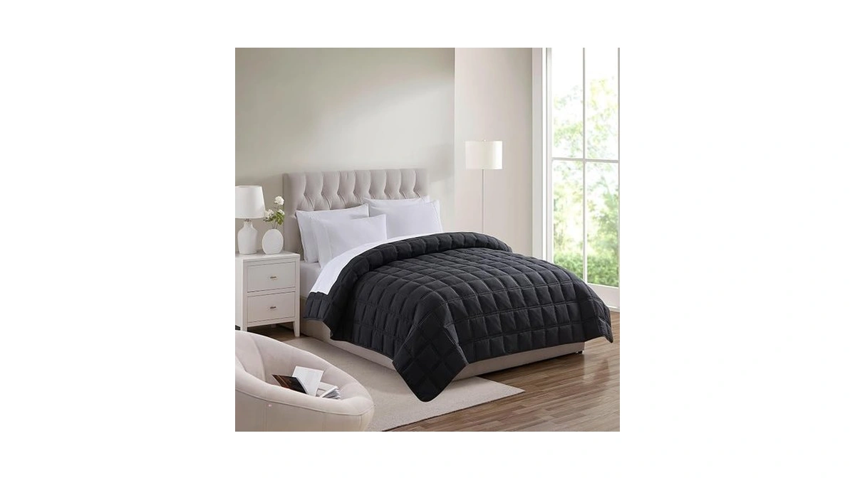 Twin Comforter Oversized Double Box Stitch Duvet Insert – Soft,
