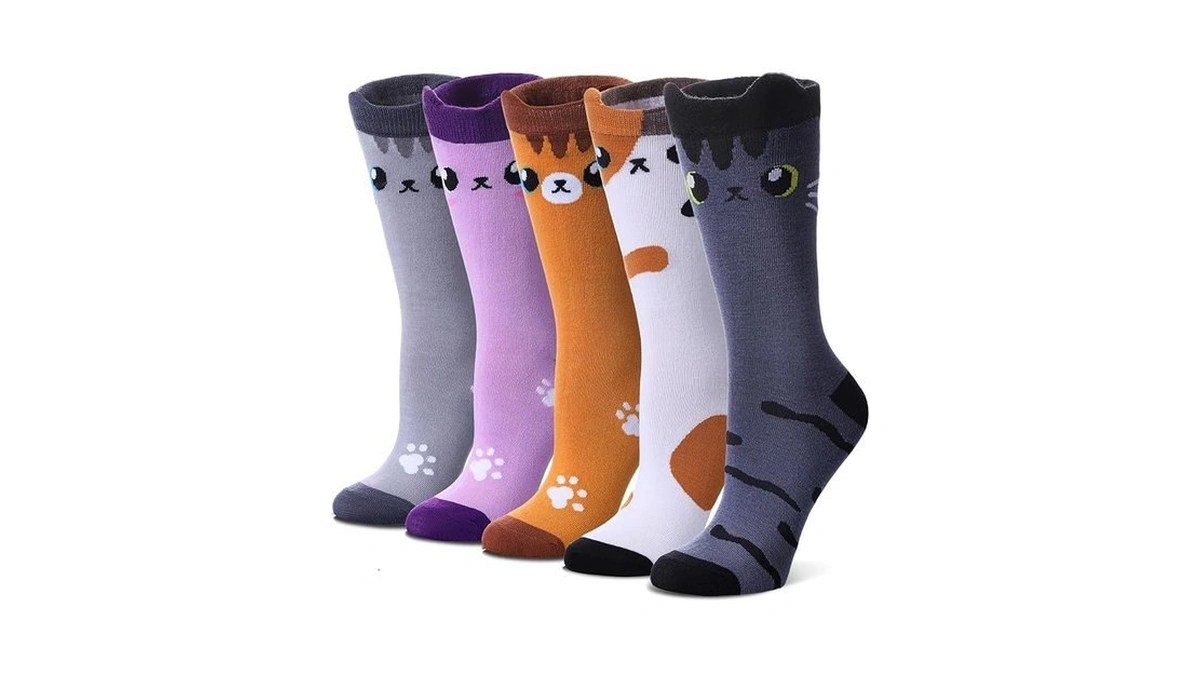 Sdbing Womens Cat Socks Cute Gifts Animal Soft Breathable Thin
