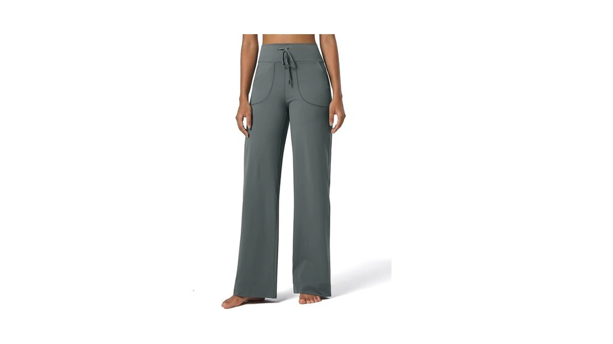 Willit Women's Wide Leg Pants Yoga Pants With Pockets High