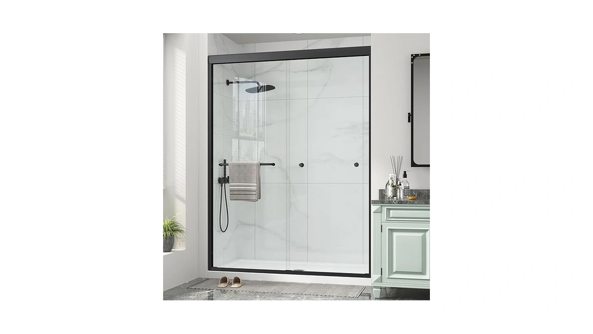 Double Sliding Shower Door 55-60" W X 72" H With