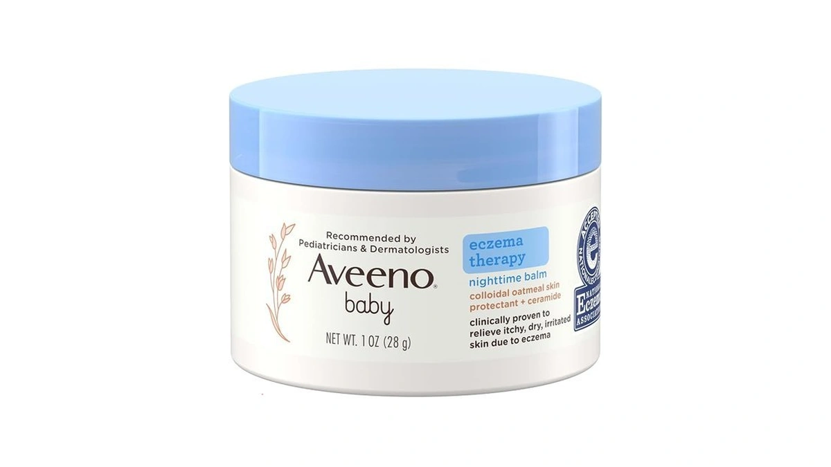 Aveeno Baby Eczema Therapy Nighttime Moisturizing Balm, Colloidal Oatmeal &