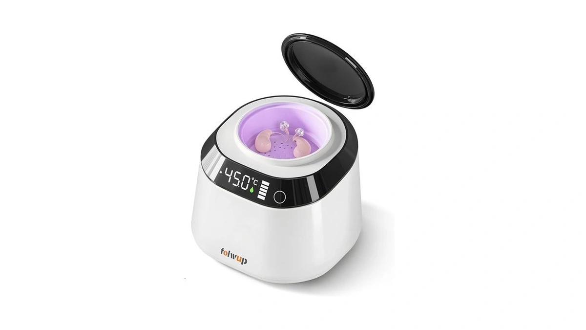 Folwup Hearing Aid Dryer, Vacuum Dehumidifier, 15 Min. Removes Sweat