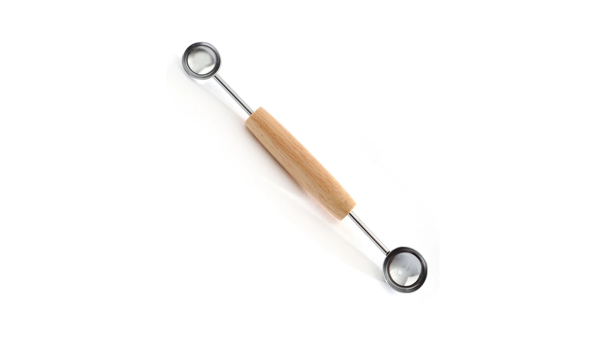 Norpro Double Melon Baller W/wood Handle, 8 In.
