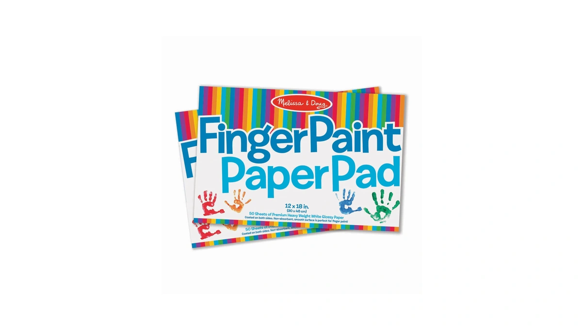 Melissa & Doug Finger Paint Paper Pad (2-pack, 50-sheets Each)