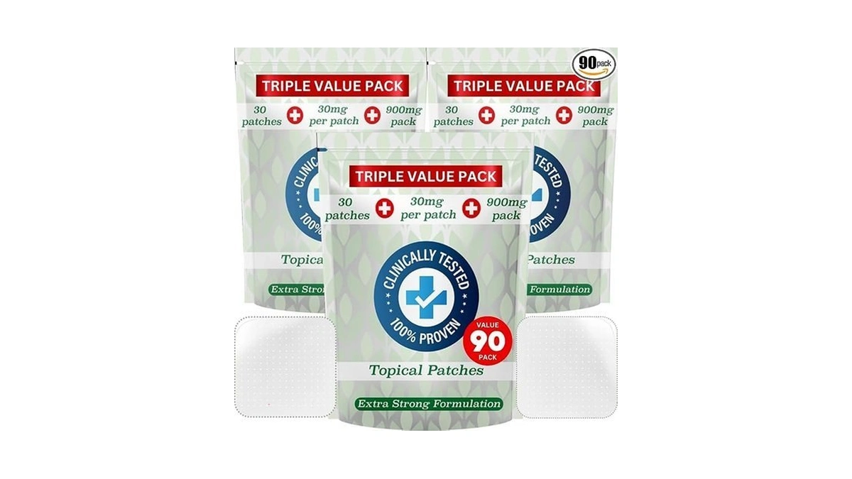 Hemp Oil Patches - 90 Patches - 30mg Per Patch