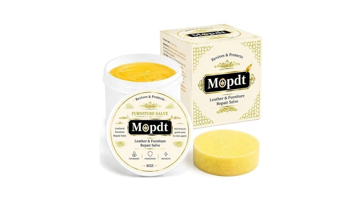 Mopdt Leather & Furniture Repair Salve- Polisher, Leather Cleaner And
