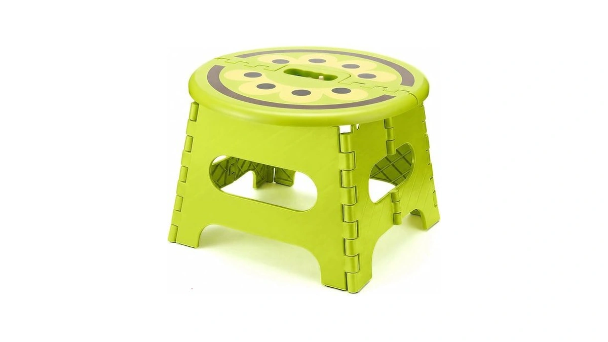 Acstep Folding Step Stool 9 Inch, Sturdy Collapsible Step Stool
