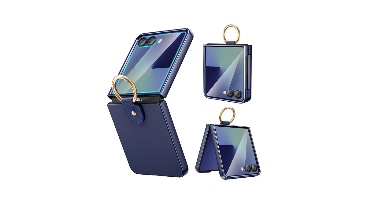 Ruky For Z Flip 7 Ring Case, With Built-in Screen