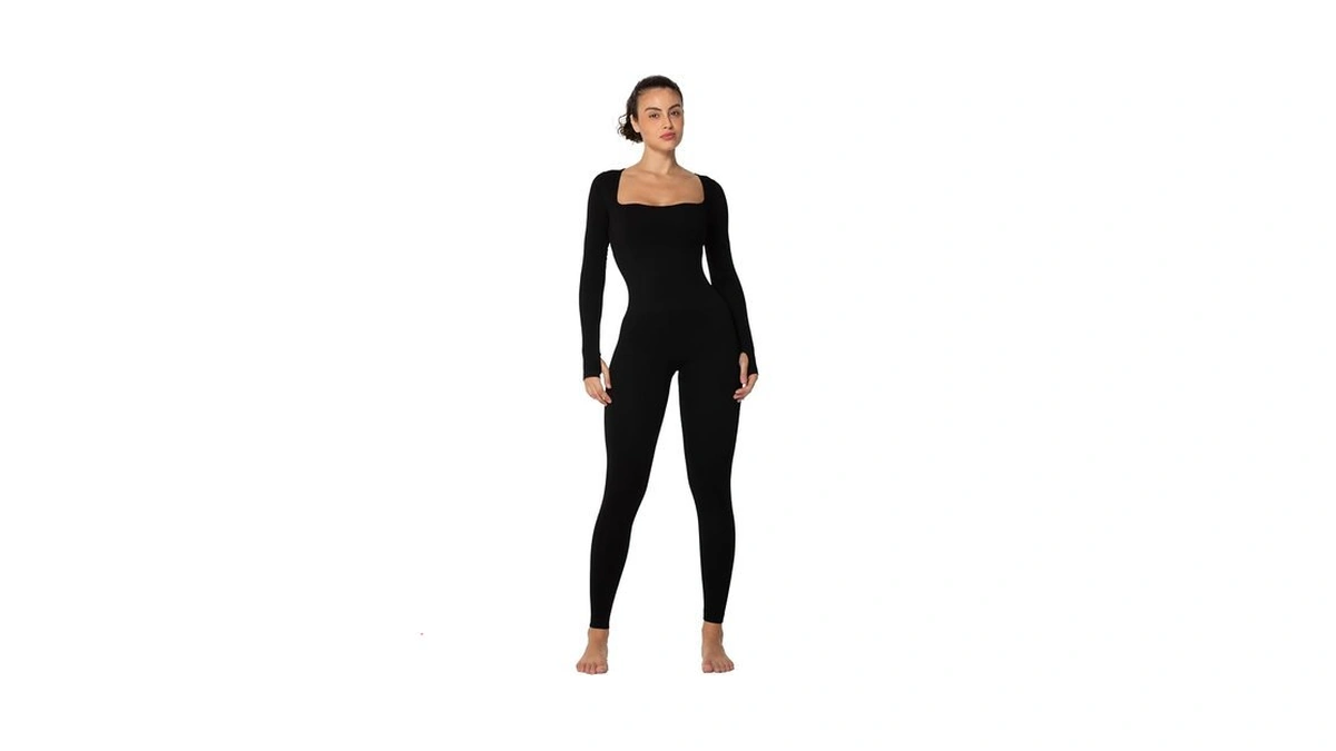 Sunzel Long Sleeve Bodysuits One Piece Jumpsuit For Women With