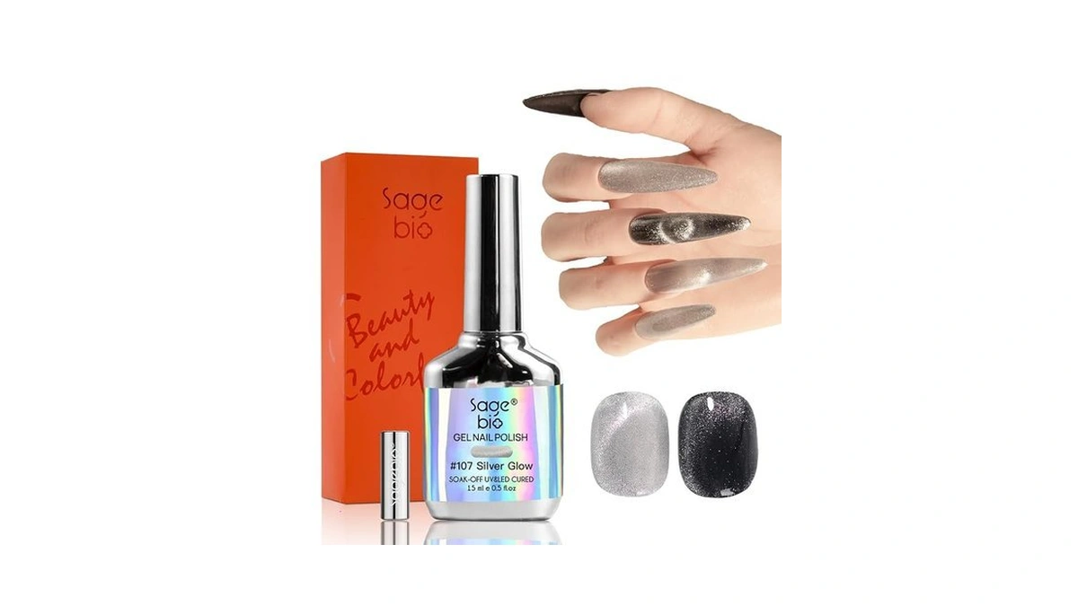 Sagebio Cat Eye Gel Nail Polish With Magnet Stick, 15ml