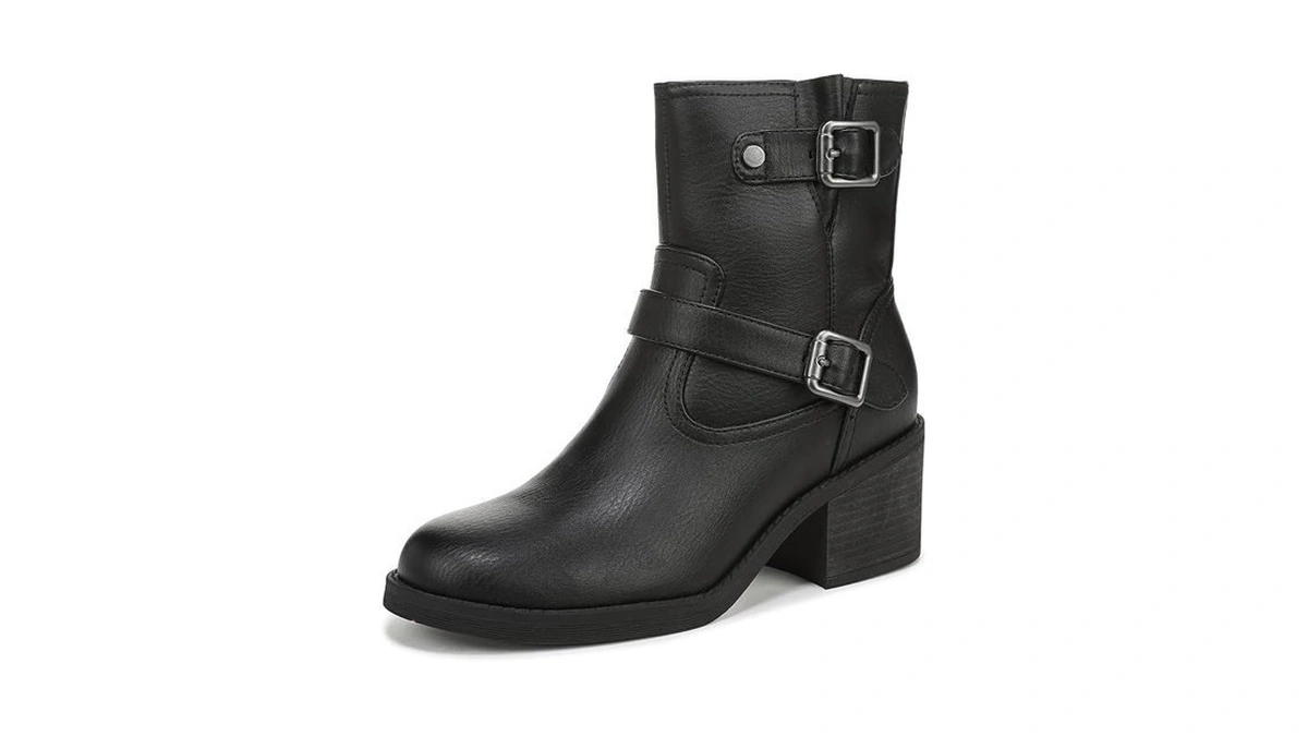 Blowfish Malibu Women's Maeve Fashion Boot Black Faux Leather 11