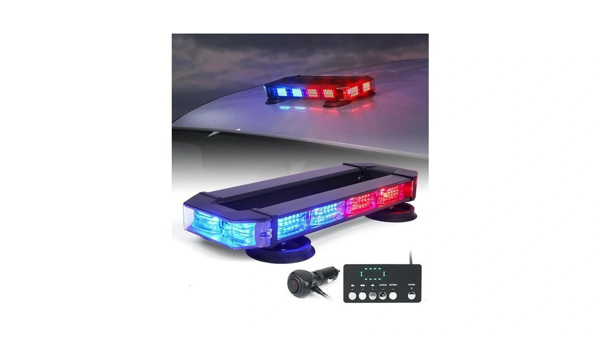 Lumenix Led Rooftop Strobe Beacon Lights Bar With Magnetic Mount,